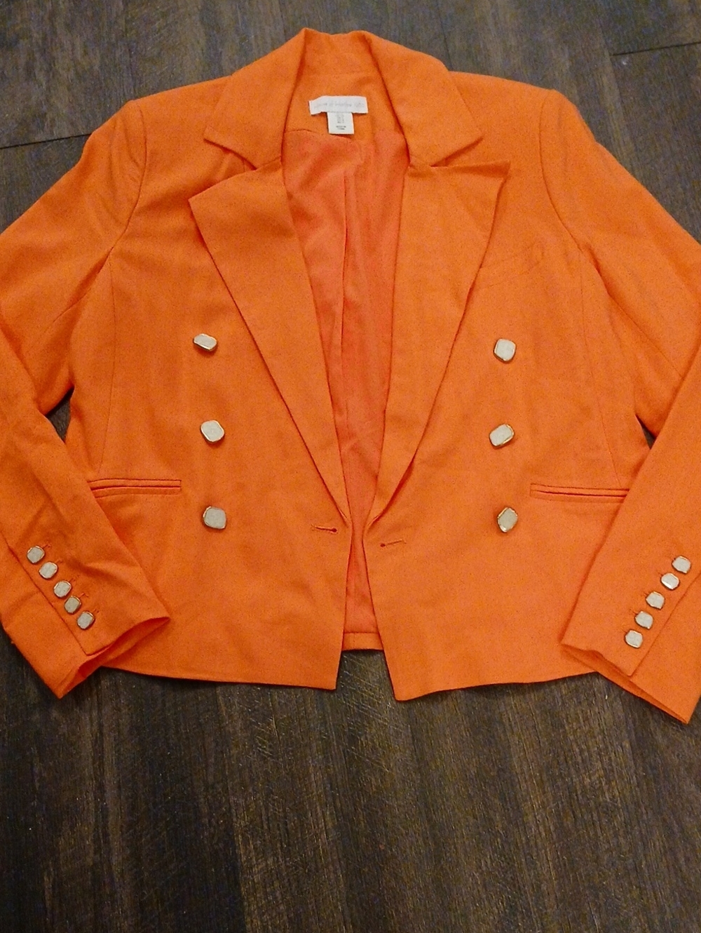House of Harlow 1960 Coral Double-Breasted Blazer Size Small